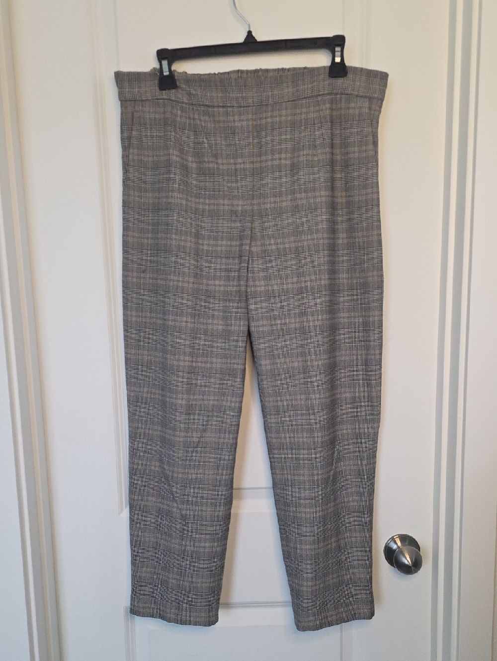 Babaton Gray Plaid Women's Dress Pants